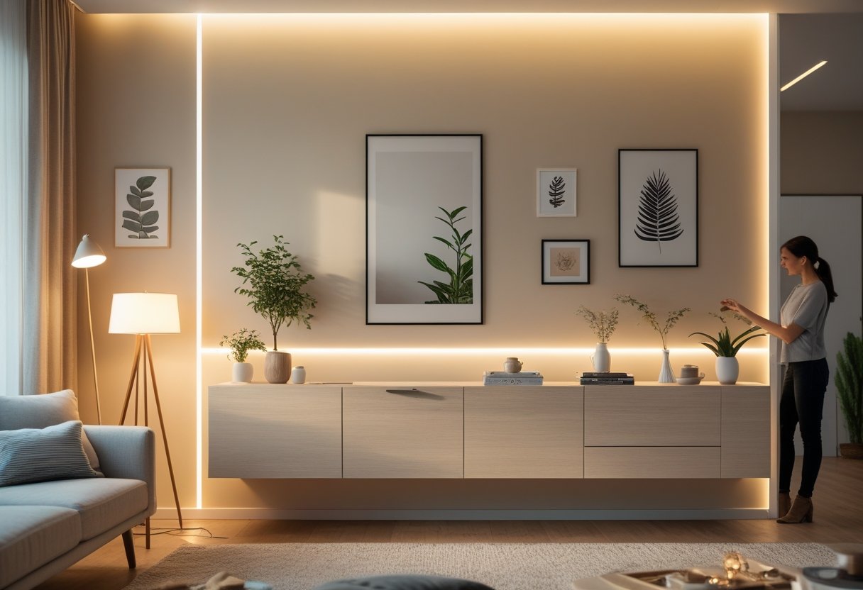 You are currently viewing Sådan skaber du den perfekte atmosfære med belysning og en væghængt skænk til hjemmet